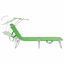 VidaXL 310325 outdoor chair Lounge Padded seat Steel, Polyester Green - Additional view 4