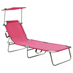 VidaXL 310327 outdoor chair Lounge Padded seat Steel, Polyester Magenta
