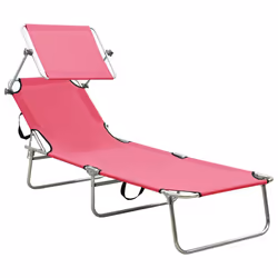 VidaXL 310327 outdoor chair Lounge Padded seat Steel, Polyester Magenta