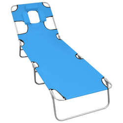 VidaXL 310332 outdoor chair Lounge Padded seat Steel, Polyester Blue, Turquoise