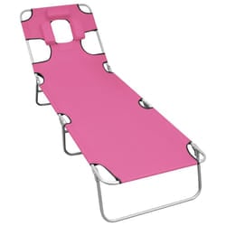 VidaXL 310333 outdoor chair Lounge Padded seat Steel, Polyester Magenta