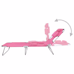 VidaXL 310333 outdoor chair Lounge Padded seat Steel, Polyester Magenta - Additional view 6