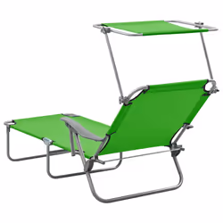 VidaXL 310335 outdoor chair Lounge Padded seat Fabric, Steel Green - Additional view 4