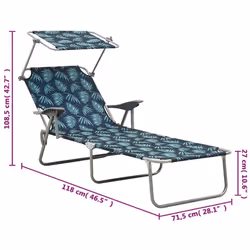 VidaXL 310338 outdoor chair Lounge Padded seat Fabric, Steel - Additional view 8