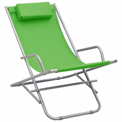 VidaXL 310339 outdoor chair Terrace Polyvinyl chloride (PVC), Steel Green