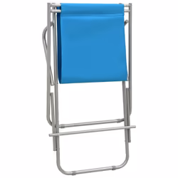 vidaXL 2x Rocking Chairs Steel Blue Folding Camping Swing Chair Sun Lounger - Additional view 7