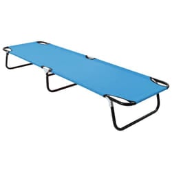 VidaXL 310348 outdoor chair Lounge Padded seat Oxford, Polyvinyl chloride (PVC), Steel Blue, Turquoise