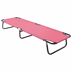 VidaXL 310349, Lounge, Padded seat, Oxford, Polyvinyl chloride (PVC), Steel, Pink, 120 kg, 1900 mm