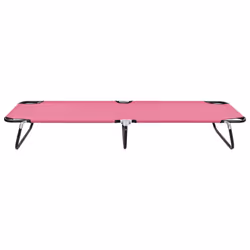 VidaXL 310349 outdoor chair Lounge Padded seat Oxford, Polyvinyl chloride (PVC), Steel Pink