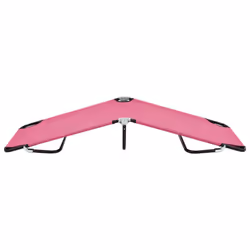 VidaXL 310349 outdoor chair Lounge Padded seat Oxford, Polyvinyl chloride (PVC), Steel Pink