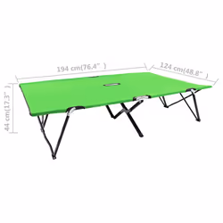 VidaXL 310351 outdoor chair Lounge Padded seat Fabric, Polyester Green - Additional view 8