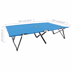 VidaXL 310352 outdoor chair Lounge Padded seat Fabric, Polyester Blue - Additional view 8