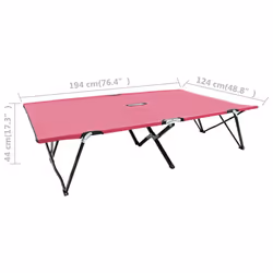 VidaXL 310353 outdoor chair Lounge Padded seat Fabric, Polyester Pink - Additional view 8