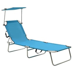 VidaXL 310362 outdoor chair Lounge Padded seat Polyester Blue