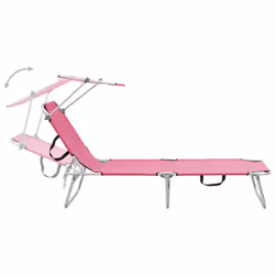 VidaXL 310363 outdoor chair Lounge Padded seat Polyester Pink - Additional view 4