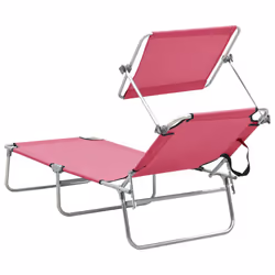 VidaXL 310363 outdoor chair Lounge Padded seat Polyester Pink - Additional view 5