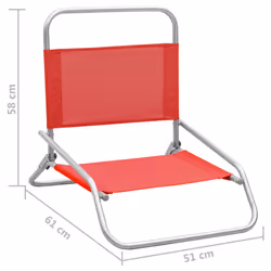 VidaXL 310367 outdoor chair Terrace Oxford, Steel Red - Additional view 8