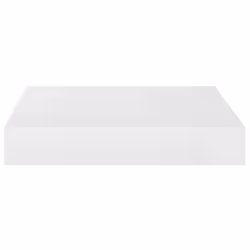 vidaXL 2x Floating Wall Shelves High Gloss White MDF Bookcase Display Storage - Additional view 6