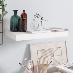 VidaXL 323742 shelve MDF, Metal White
