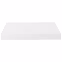 vidaXL 2x Floating Wall Shelves High Gloss White 40x23x3.8 cm MDF Bookcase - Additional view 4