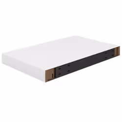 vidaXL 2x Floating Wall Shelves High Gloss White 40x23x3.8 cm MDF Bookcase - Additional view 6