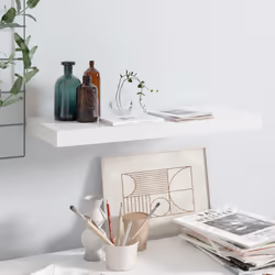 VidaXL 323748 shelve MDF, Metal White