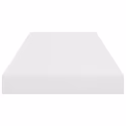 vidaXL 2x Floating Wall Shelves High Gloss White 60x23.5x3.8 cm MDF Bookcase - Additional view 6