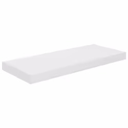 vidaXL 4x Floating Wall Shelves High Gloss White 60x23.5x3.8 cm MDF Bookcase