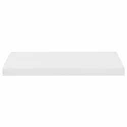 vidaXL 4x Floating Wall Shelves High Gloss White 60x23.5x3.8 cm MDF Bookcase - Additional view 4