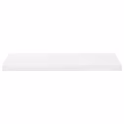 vidaXL 4x Floating Wall Shelves High Gloss White 80x23.5x3.8 cm MDF Bookcase - Additional view 5
