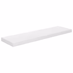 vidaXL 2x Floating Wall Shelves High Gloss White 90x23.5x3.8 cm MDF Display