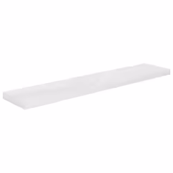vidaXL 2x Floating Wall Shelves High Gloss White 120x23.5x3.8 cm MDF Display