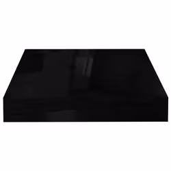 vidaXL 4x Floating Wall Shelves High Gloss Black MDF Bookcase Display Storage - Additional view 5