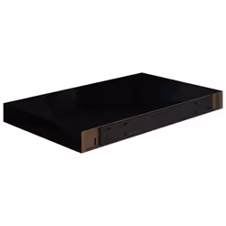 vidaXL 2x Floating Wall Shelves High Gloss Black 40x23x3.8 cm MDF Bookcase - Additional view 6