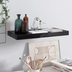 VidaXL 323766 shelve MDF, Metal Black