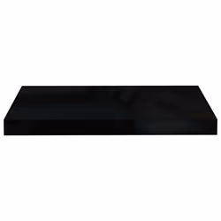 vidaXL 4x Floating Wall Shelves High Gloss Black 50x23x3.8 cm MDF Bookcase - Additional view 4