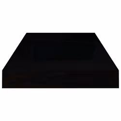 vidaXL 4x Floating Wall Shelves High Gloss Black 50x23x3.8 cm MDF Bookcase - Additional view 5