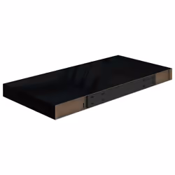 vidaXL 4x Floating Wall Shelves High Gloss Black 50x23x3.8 cm MDF Bookcase - Additional view 6