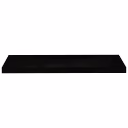 vidaXL 4x Floating Wall Shelves High Gloss Black 80x23.5x3.8 cm MDF Bookcase - Additional view 5