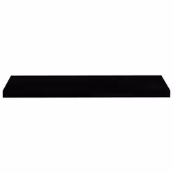 vidaXL 4x Floating Wall Shelves High Gloss Black 90x23.5x3.8 cm MDF Display - Additional view 4