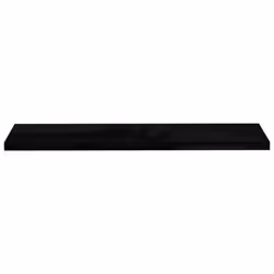 vidaXL 4x Floating Wall Shelves High Gloss Black 120x23.5x3.8 cm MDF Display