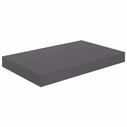 vidaXL 4x Floating Wall Shelves High Gloss Grey MDF Display Ledge CD Rack