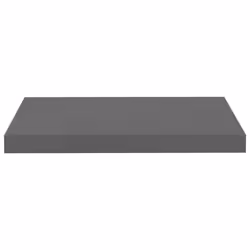 vidaXL 4x Floating Wall Shelves High Gloss Grey 50x23x3.8 cm MDF Home Bookcase - Additional view 5
