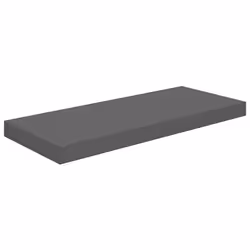 vidaXL 4x Floating Wall Shelves High Gloss Grey 60x23.5x3.8 cm MDF Bookcase