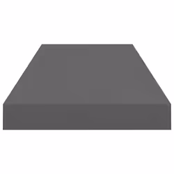 vidaXL 4x Floating Wall Shelves High Gloss Grey 60x23.5x3.8 cm MDF Bookcase - Additional view 5
