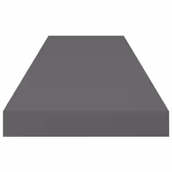 vidaXL 4x Floating Wall Shelves High Gloss Grey 80x23.5x3.8 cm MDF Bookcase - Additional view 5