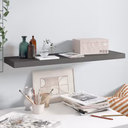 VidaXL 323796 shelve MDF, Metal Grey