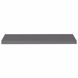 vidaXL 4x Floating Wall Shelves High Gloss Grey 90x23.5x3.8 cm MDF Display - Additional view 4