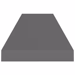 vidaXL 4x Floating Wall Shelves High Gloss Grey 90x23.5x3.8 cm MDF Display - Additional view 5