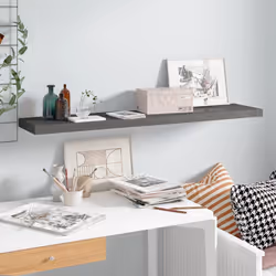 VidaXL 323799 shelve MDF, Metal Grey